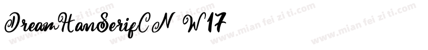 DreamHanSerifCN W17字体转换
